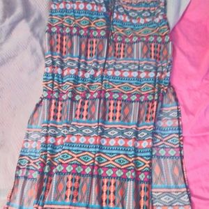 Geometric Multicolored Maxi Skirt